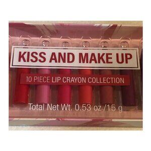 Kiss and Make Up 10 Piece Lip Crayon Collection